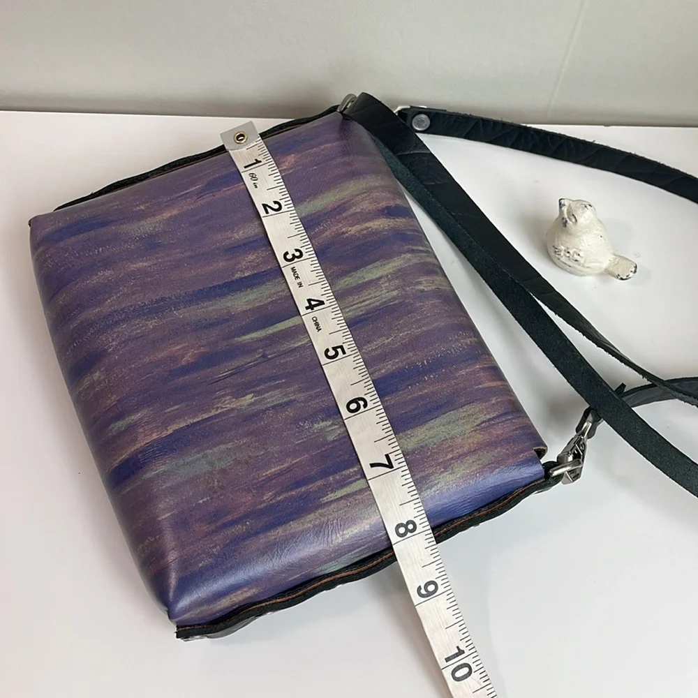 Jon Wye Leather Clutch Crossbody - Picture 15 of 17